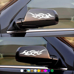 Vibrant Flame Car Stickers Waterproof Vinyl Decals