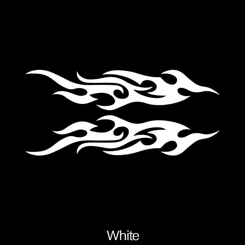Vibrant Flame Car Stickers Waterproof Vinyl Decals