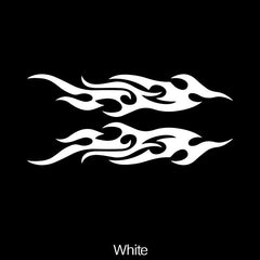 Vibrant Flame Car Stickers Waterproof Vinyl Decals