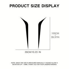 2pcs Car Racing Line Decals Racing Stripes Hood Decals Car Sticker