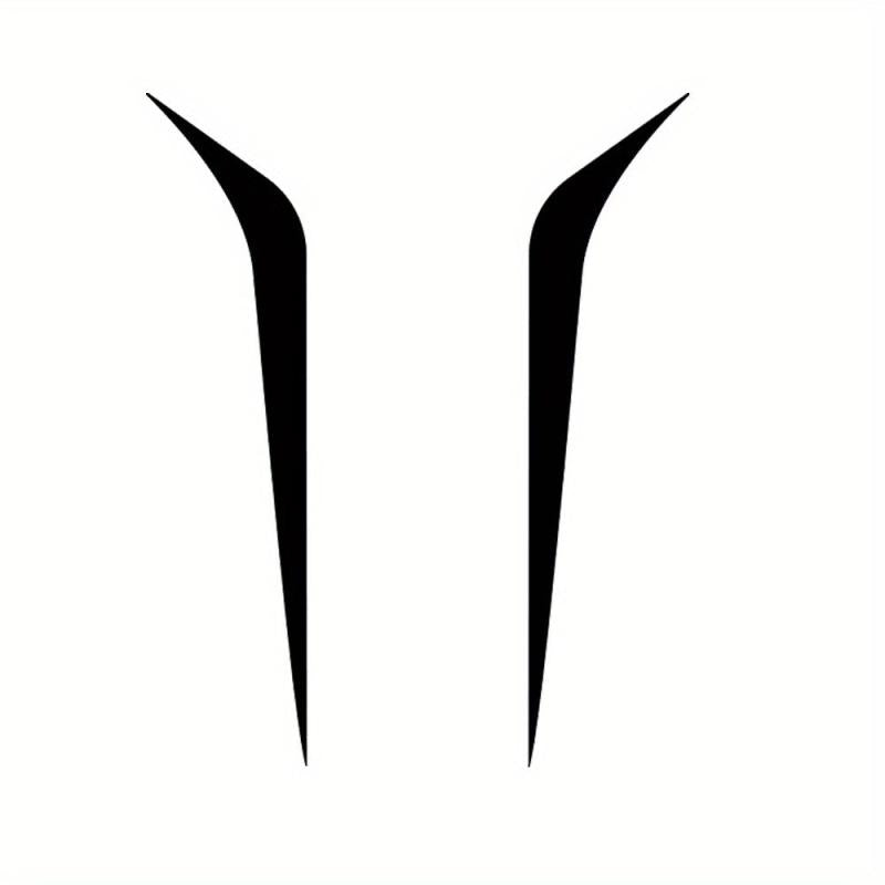 2pcs Car Racing Line Decals Racing Stripes Hood Decals Car Sticker