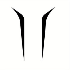 2pcs Car Racing Line Decals Racing Stripes Hood Decals Car Sticker
