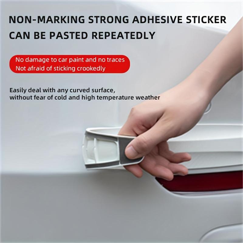 2pcs Car Anti-collision Rubber Corner Bumper Protective Stickers