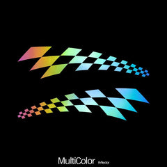 Checkered Flag Racing Car Stickers Vinyl Decal