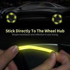 Enhance Your Car's Appearance with 20pcs Reflective Wheel Hub Stickers