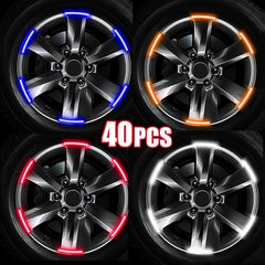 Enhance Your Car's Appearance with 20pcs Reflective Wheel Hub Stickers