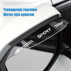 2pcs Sport PVC Car Rearview Mirror Rain Eyebrow & Cover All Models