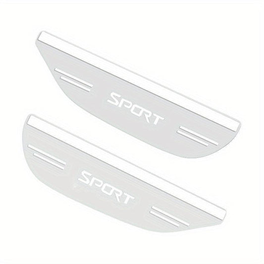 2pcs Sport PVC Car Rearview Mirror Rain Eyebrow & Cover All Models