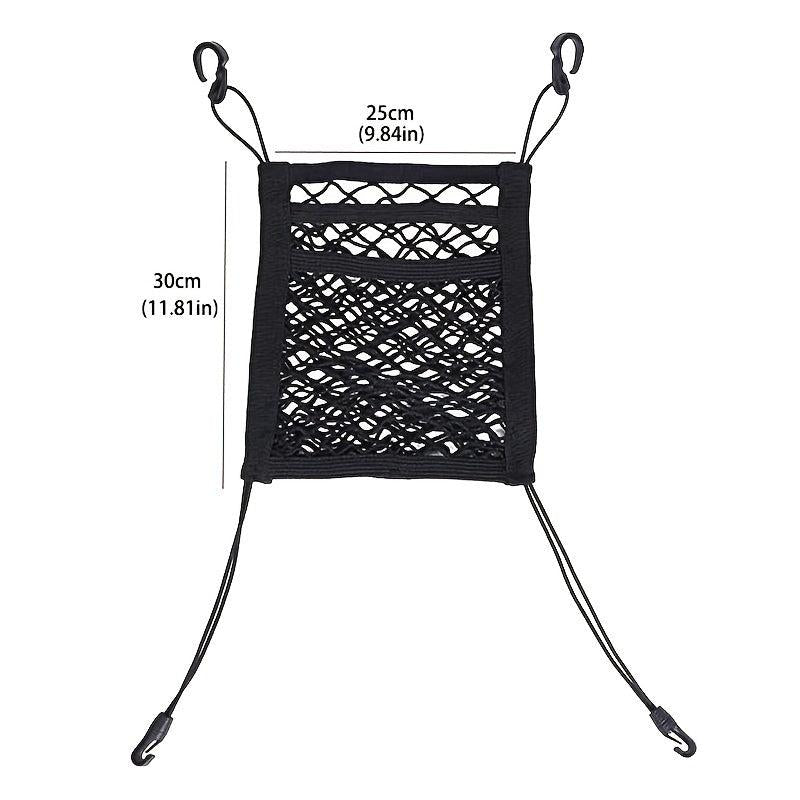 Car Trunk Seat Back Elastic Mesh Bag Storage Organizer Pockets