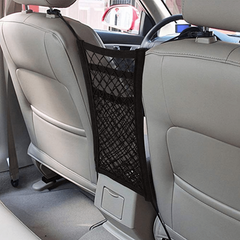 Car Trunk Seat Back Elastic Mesh Bag Storage Organizer Pockets