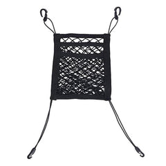 Car Trunk Seat Back Elastic Mesh Bag Storage Organizer Pockets