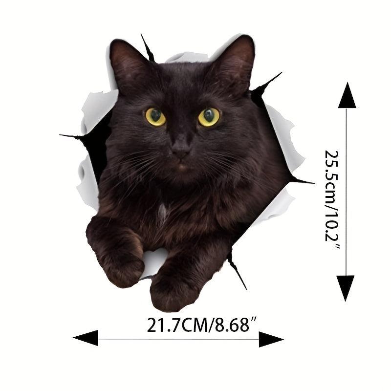 3D Cat Stickers Cat Wall Decals Cat Stickers For Bedroom Fridge Car Wall