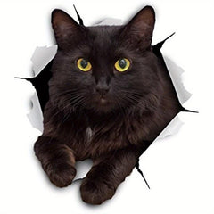 3D Cat Stickers Cat Wall Decals Cat Stickers For Bedroom Fridge Car Wall