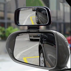 Car Reverse Rearview Mirror Auxiliary Mirror Adjustable Angle