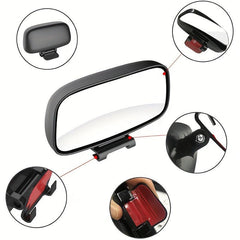 Car Reverse Rearview Mirror Auxiliary Mirror Adjustable Angle