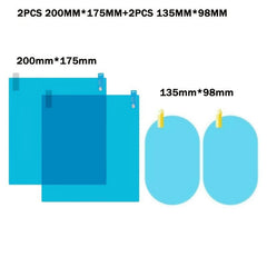 Car Rearview Mirror Film Clear Rainproof Anti Fog Window Protective Sticker