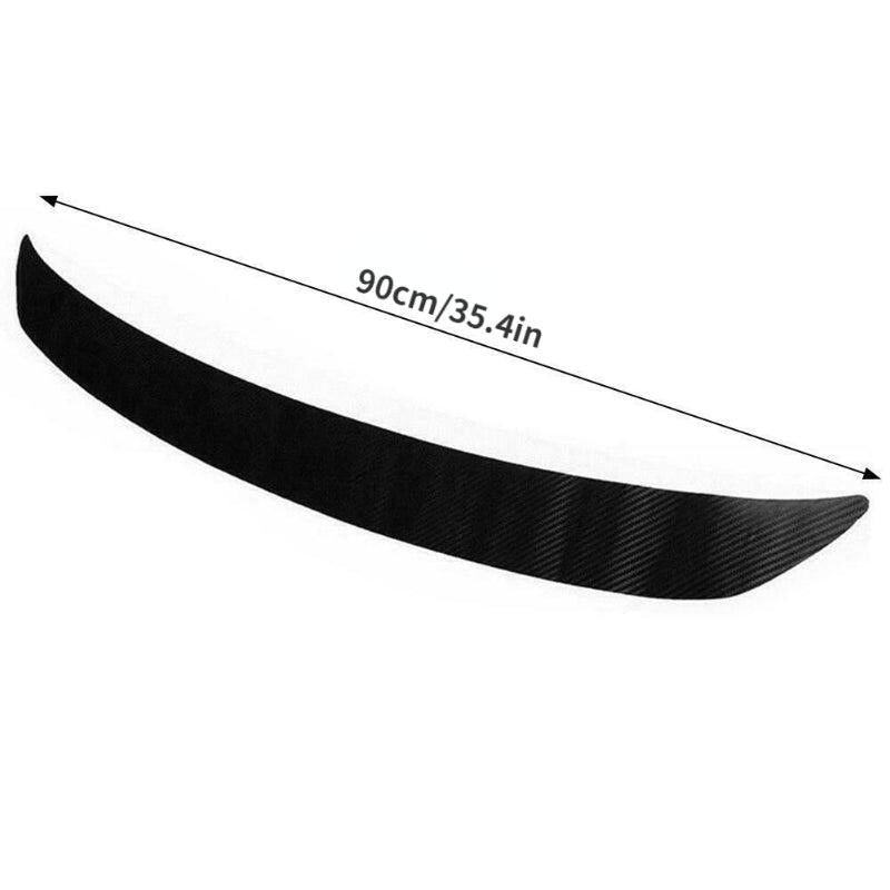 4D Carbon Fiber Rear Trunk Bumper Protective Film Anti Scratch Decals