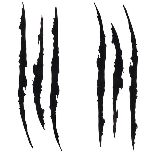 2pcs Car Ghost Claw Stickers Headlights Decorative Hood Scratches Eyebrow