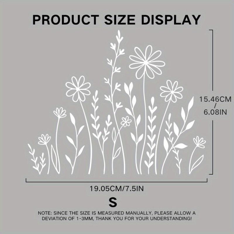 Wildflowers Boho Fun Reflective Car Sticker Plant Lover Gift Idea Bumper Sticker