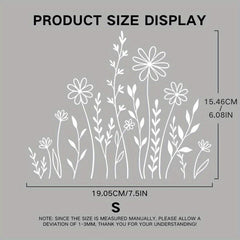 Wildflowers Boho Fun Reflective Car Sticker Plant Lover Gift Idea Bumper Sticker