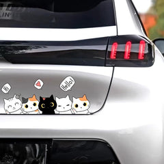 Cartoon Cat Vinyl Stickers for Windows Bumpers Laptops