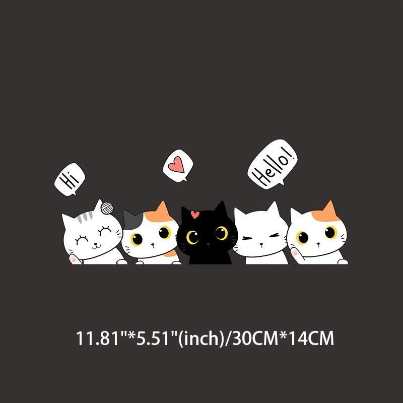 Cartoon Cat Vinyl Stickers for Windows Bumpers Laptops