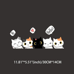 Cartoon Cat Vinyl Stickers for Windows Bumpers Laptops