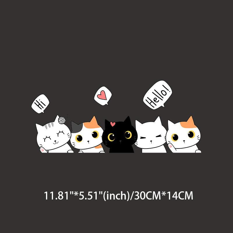 Cartoon Cat Vinyl Stickers for Windows Bumpers Laptops