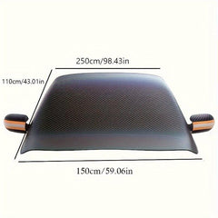 Waterproof Car Windscreen Cover Magnetic Sunshade Snow Cover Reflective Strip