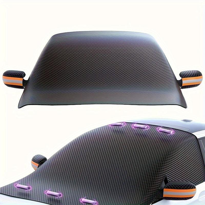 Waterproof Car Windscreen Cover Magnetic Sunshade Snow Cover Reflective Strip