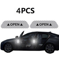 12pcs Car Door Reflective Stickers Safety Visibility Enhancement