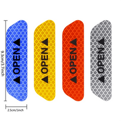 12pcs Car Door Reflective Stickers Safety Visibility Enhancement