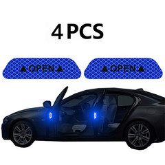 12pcs Car Door Reflective Stickers Safety Visibility Enhancement