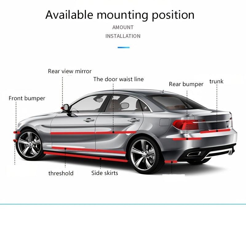 Carbon Fiber Door Entry Guards Scratch Protector Strips