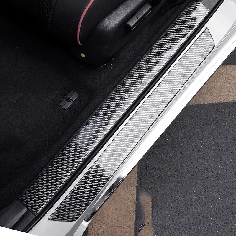 Carbon Fiber Door Entry Guards Scratch Protector Strips