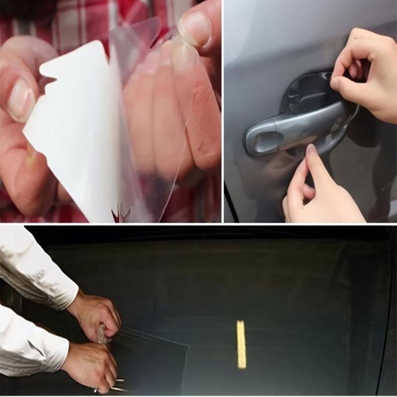 Clear Vinyl Film Car Bumper Hood Paint Protection Sticker Anti Scratch