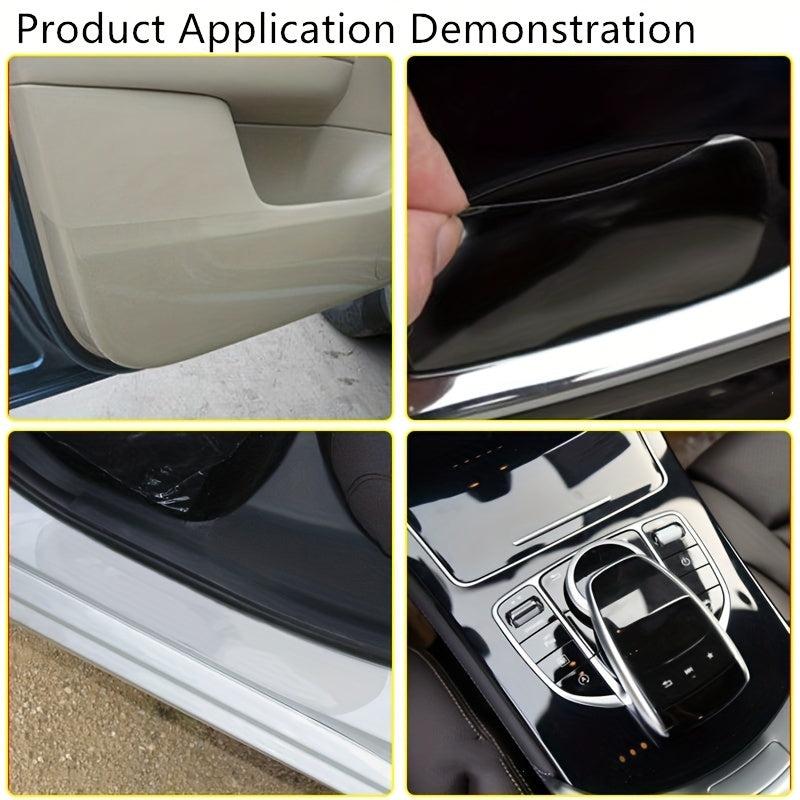 Clear Vinyl Film Car Bumper Hood Paint Protection Sticker Anti Scratch