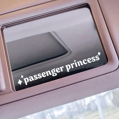 Passenger Princess Car Mirror Sticker