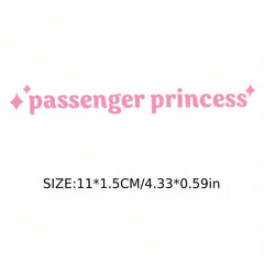 Passenger Princess Car Mirror Sticker