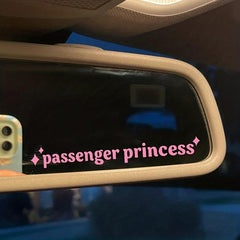 Passenger Princess Car Mirror Sticker