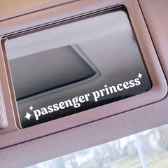 Passenger Princess Car Mirror Sticker