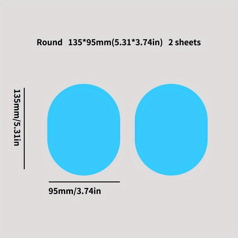 2pcs Car RV Rearview Mirror Rainproof Anti-fog Waterproof Film