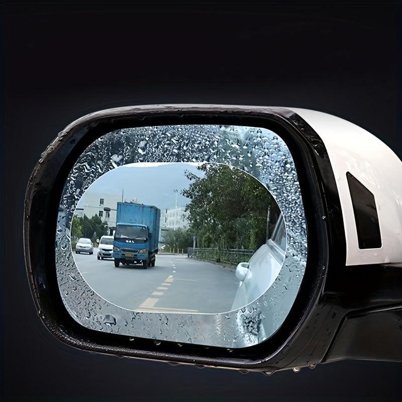 2pcs Car RV Rearview Mirror Rainproof Anti-fog Waterproof Film