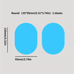 2pcs Car RV Rearview Mirror Rainproof Anti-fog Waterproof Film