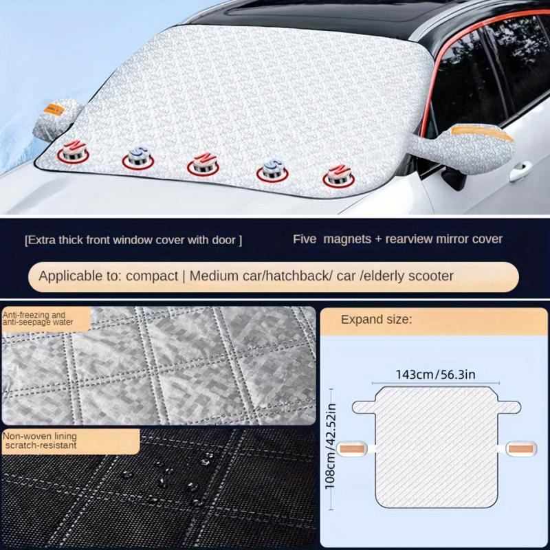 Car Front Windshield Snow Cover Anti Frost Anti Freeze Sunshade Winter Snow Bloc