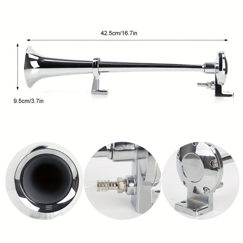 150DB Car Horn Kit 12V Truck Train Air Horn High Zinc Alloy Horn