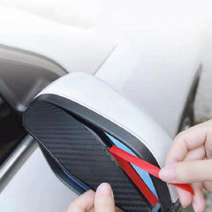 2pcs Carbon Fiber Rear View Mirror Rain Screen
