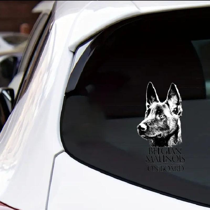 Belgian Malinois Vinyl Decal Sticker For Window Mechelaar Shepherd Dog