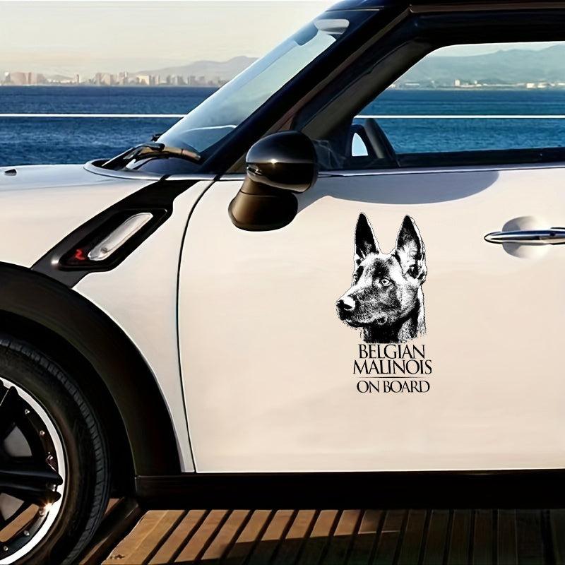 Belgian Malinois Vinyl Decal Sticker For Window Mechelaar Shepherd Dog