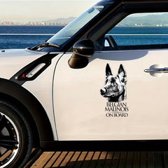 Belgian Malinois Vinyl Decal Sticker For Window Mechelaar Shepherd Dog